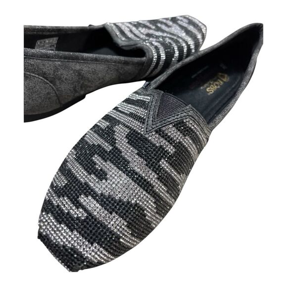 Skechers Women's Luxe Bobs - Lily Love Casual Shoes Black Grey Size 8W - Picture 8 of 10